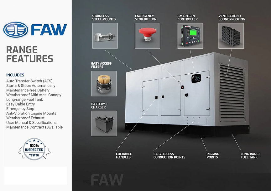50kVA FAW Diesel Generator - Image 2